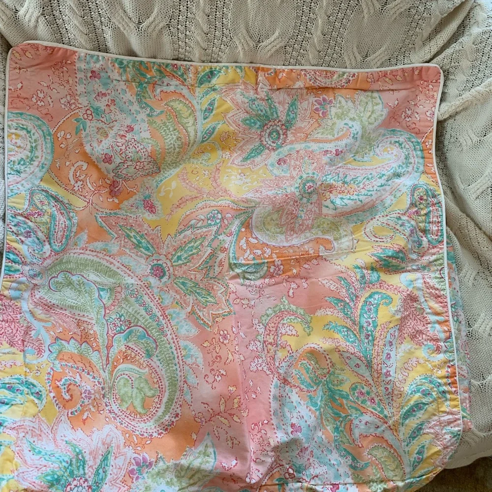 Vintage Ralph Lauren Paisley Euro shams
